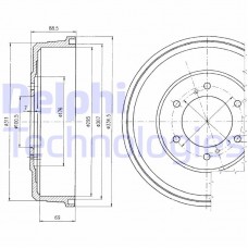 BF461 DELPHI Гальмівний барабан