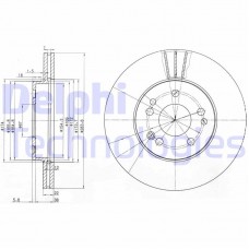 BG2345 DELPHI Гальмівний диск