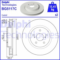 BG5117C DELPHI Гальмівний диск