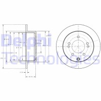 BG4327 DELPHI Гальмівний диск
