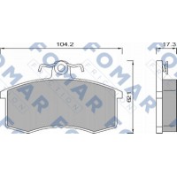 FO 474381 FOMAR Friction КомплеК т гальмівних колодок, дискове гальмо