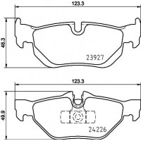 8DB 355 031-781 HELLA Комплект гальмівних колодок дисковий гальм