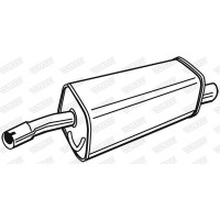 71391 WALKER Глушник вихлопних газів кінцевий