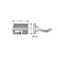 HY6122 AVA QUALITY COOLING Теплообмінник обігрів салону