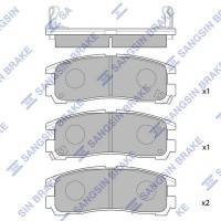SP1046-R Hi-Q Комплект гальмівних колодок дисковий гальм