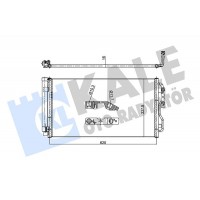 358715 KALE OTO RADYATÖR Конденсатор кондиціонера