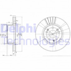BG2737 DELPHI Гальмівний диск