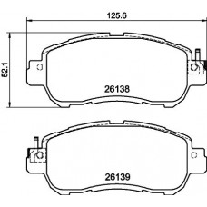 8DB 355 040-571 HELLA PAGID Комплект гальмівних колодок дисковий гальм 8DB 355 040-571 HELLA PAGID Комплект гальмівних колодок дисковий гальм