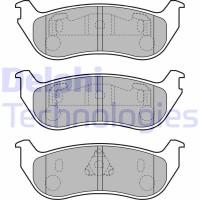 LP1859 DELPHI Комплект гальмівних колодок дисковий гальм