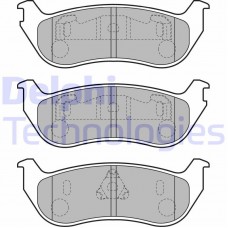 LP1859 DELPHI Комплект гальмівних колодок дисковий гальм