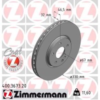 400.3673.20 ZIMMERMANN Гальмівний диск