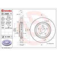 09.D988.11 BREMBO Гальмівний диск