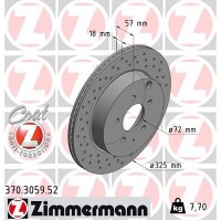 370.3059.52 ZIMMERMANN Гальмівний диск