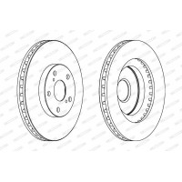 DDF1646C FERODO Гальмівний диск