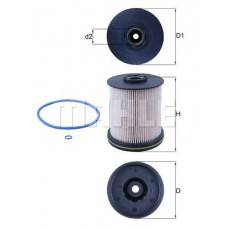 KX 491/1D MAHLE Паливний фільтр