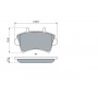 0 986 494 031 BOSCH Комплект гальмівних колодок дисковий гальм