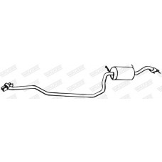 70753 WALKER Середній глушник вихлопних газів