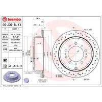 09.D618.1X BREMBO Гальмівний диск
