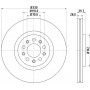 8DD 355 116-651 HELLA PAGID Гальмівний диск
