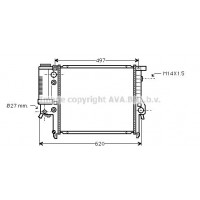 BW2137 AVA QUALITY COOLING Радіатор охолодження двигуна