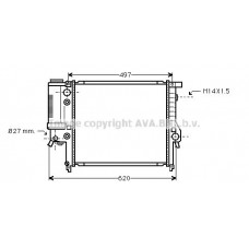 BW2137 AVA QUALITY COOLING Радіатор охолодження двигуна