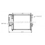 BW2137 AVA QUALITY COOLING Радіатор охолодження двигуна