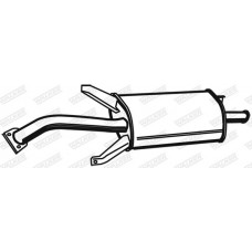 21361 WALKER Глушник вихлопних газів кінцевий