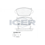 181286-701 ICER Комплект гальмівних колодок дисковий гальм