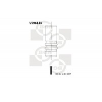V996143 BGA впускний клапан