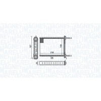350218464000 MAGNETI MARELLI Теплообмінник обігрів салону