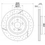 8DD 355 126-441 HELLA PAGID Гальмівний диск