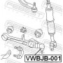 VWBJB-001 FEBEST ремонтний комплект несучі напрямні шарніри
