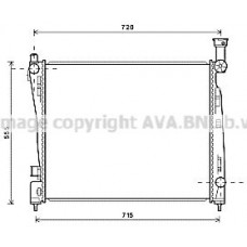 JEA2054 AVA QUALITY COOLING Радіатор охолодження двигуна