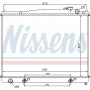 68715 NISSENS Радіатор охолодження двигуна