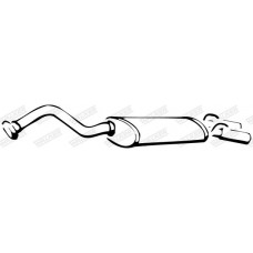 14238 WALKER Глушник вихлопних газів кінцевий