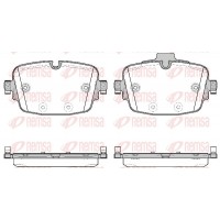 1739.00 REMSA Комплект гальмівних колодок дисковий гальм