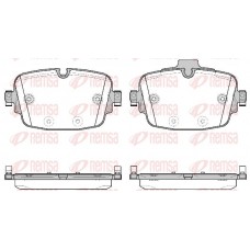 1739.00 REMSA Комплект гальмівних колодок дисковий гальм