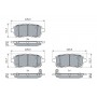 0 986 494 904 BOSCH Комплект гальмівних колодок дисковий гальм