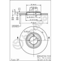 14100 AP Гальмівний диск