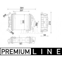 CI 547 000P MAHLE Интеркулер