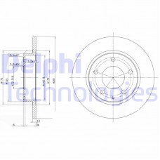 BG2806 DELPHI Гальмівний диск