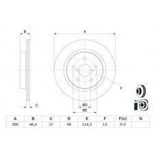 0 986 479 D64 BOSCH Гальмівний диск
