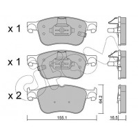 822-1205-0 CIFAM КомплеК т гальмівних колодок, дискове гальмо