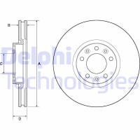 BG4696C DELPHI Гальмівний диск