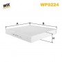 WP9224 WIX FILTERS Фільтр повітря у внутрішньому просторі