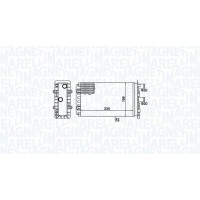 350218475000 MAGNETI MARELLI Теплообмінник обігрів салону