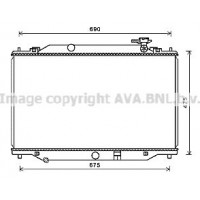 MZ2270 AVA QUALITY COOLING Радіатор охолодження двигуна