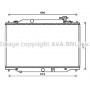 MZ2270 AVA QUALITY COOLING Радіатор охолодження двигуна