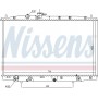 681393 NISSENS Радіатор охолодження двигуна