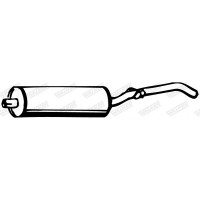 04697 WALKER Глушник вихлопних газів кінцевий